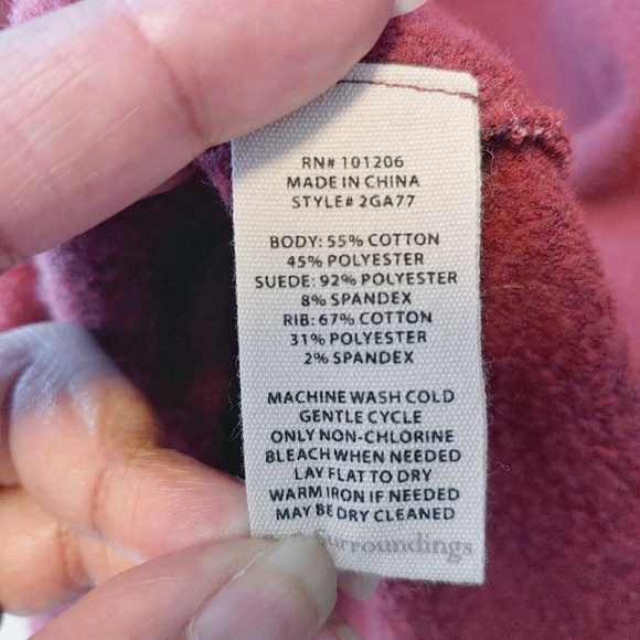 Soft Surroundings Maroon Angie Tunic Sz XL Classic - Picture 8 of 9